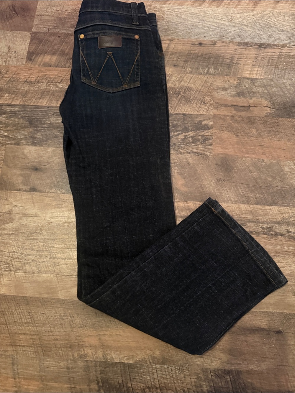 Kids Dark Blue Wrangler Retro jeans